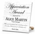 Appreciation Award Plaque - Custom Recognition Gift with Name, Title, Message & Date