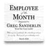 Employee of the Month Award Plaque – Custom Recognition Gift with Name, Title, Message & Date