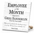 Employee of the Month Award Plaque - Custom Recognition Gift with Name & Message