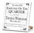 Employee of the Quarter Award Plaque - Personalized Recognition Gift with Name & Company
