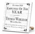 Employee of the Year Award Plaque - Personalized Recognition Gift with Name & Company