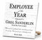 Employee of the Year Award Plaque - Personalized Annual Recognition Gift