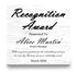 Recognition Award Plaque - Personalized Employee Appreciation Gift with Custom Message