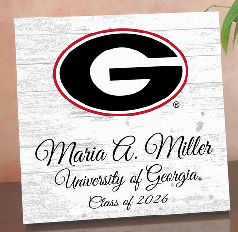 Personalized University of Georgia Graduation Sign – Custom Name & Class Year Gift for Bulldogs Students, Alumni & Graduates