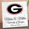 Personalized University of Georgia Graduation Sign – Custom Name & Class Year Gift for Bulldogs Students, Alumni & Graduates