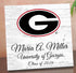 Personalized University of Georgia Graduation Sign – Custom Name & Class Year Gift for Bulldogs Students, Alumni & Graduates