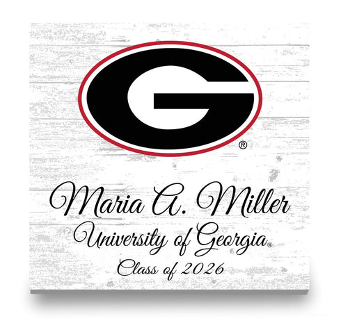 Personalized University of Georgia Graduation Sign – Custom Name & Class Year Gift for Bulldogs Students, Alumni & Graduates
