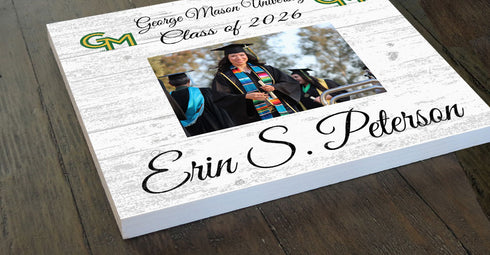 George Mason Graduation Frame - Class Year Picture Plaque - Custom - Upload Your Photo, Name & Class Year – 10.5"x10.5"