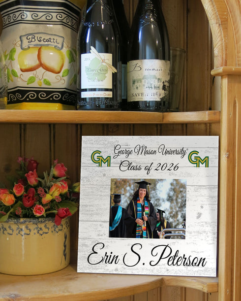 George Mason Graduation Frame - Class Year Picture Plaque - Custom - Upload Your Photo, Name & Class Year – 10.5"x10.5"