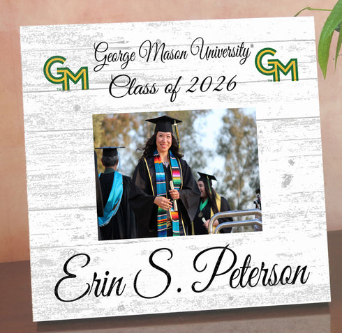 George Mason Graduation Frame - Class Year Picture Plaque - Custom - Upload Your Photo, Name & Class Year – 10.5"x10.5"