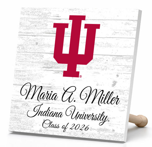 Personalized Indiana University Graduation Sign – Custom Name & Class Year Gift for Hoosiers Students, Alumni & Graduates