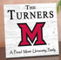 Miami University RedHawks Proud Family Sign - Personalized Family Name Wood Plaque - Officially Licensed Square Decor