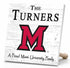 Miami University RedHawks Proud Family Sign - Personalized Family Name Wood Plaque - Officially Licensed Square Decor