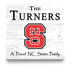 NC State Wolfpack Proud Family Sign - Personalized Family Name Wood Plaque - Officially Licensed Square Decor