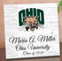 Ohio University Class Year Plaque With Name - Personalized for Student, Alumni or Graduation Gift