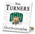 Ohio University Bobcats Proud Family Sign - Personalized Family Name Wood Plaque - Officially Licensed Square Decor