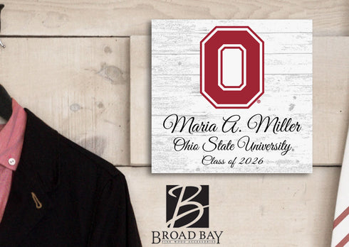 Ohio State University Class Year Plaque – Custom Alumni Gift