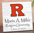Personalized Rutgers University Graduation Sign – Custom Name & Class Year Plaque Gift for Scarlet Knights Graduate, Alumni & Student