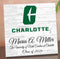 UNC Charlotte Class Year Plaque With Name - Personalized for Student, Alumni or Graduation Gift
