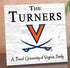 Virginia Cavaliers Proud Family Sign - Personalized Family Name Wood Plaque - Officially Licensed Square Decor