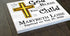 Personalized Baptism Plaque - Bless This Child - with Name & Date