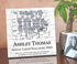 Signable Cheer Coach Gift Plaque or Cheerleader Award - Team Signed Custom Wood
