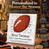 Personalized Football Plaque - For Players or Coaches
