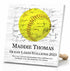 Personalized Softball Award Plaque for Players or Coaches