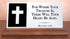 Bible Quote Custom Plaque Gift For Desk Or Shelf - Solid Marble