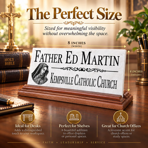 Church Desk Nameplate