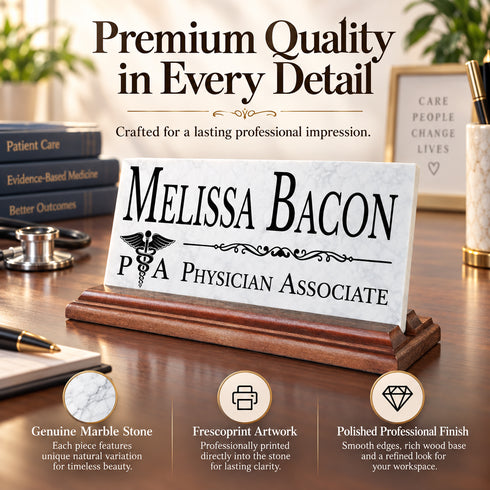Physician Associate Desk Nameplate