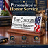 Desk Nameplate for Police, Law Enforcement, Military & Government Workers - Solid Marble