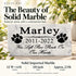 Custom Dog Memorial Stone - You Left Paw Prints On My Heart