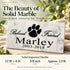 Dog Memorial Stone - Beloved Friend - Personalized Marble Grave Marker