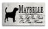 Beagle Memorial Stone - You Left Paw Prints On Our Hearts