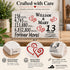 13th Anniversary Gift - Personalized Wood Sign for Husband, Wife or Couple - 13 Year