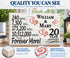 20th Anniversary Gift - Personalized Wood Sign for Husband, Wife or Couple - 20 Year