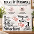 3rd Anniversary Gift - Personalized Wood Sign for Husband, Wife or Couple - 3 Year