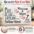 7th Anniversary Gift - Personalized Wood Sign for Husband, Wife or Couple - 7 Year