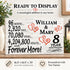 8th Anniversary Gift - Personalized Wood Sign for Husband, Wife or Couple - 8 Year