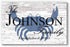 Custom Beach House Sign – Crab Design with Family Name & Established Year | Personalized Coastal Wall Art