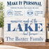 Memories Made At The Lake Last Forever Sign - Personalized Custom Lake House