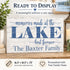 Memories Made At The Lake Last Forever Sign - Personalized Custom Lake House