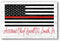 Personalized Thin Red Line Flag Sign – Custom Firefighter Name Wall Art | Fire Department Gift Solid Wood