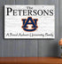 Auburn Tigers Family Name Sign – Personalized Auburn University Wood Plaque for Alumni or Graduation