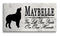 Australian Shepherd Memorial Marble Stone Plaque Personalized Grave Marker Outdoor or Indoor