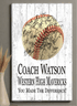 Baseball Coach Gift Plaque - Personalized and Signable by the Team