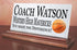 Personalized Basketball Coach Gift Plaque - Custom Team Appreciation Award