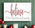 Personalized Believe Christmas Sign - Custom Family Name Holiday Decoration