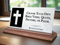 Bible Verse Marble Plaque – Custom Christian Gift with Cross and Personalized Scripture
